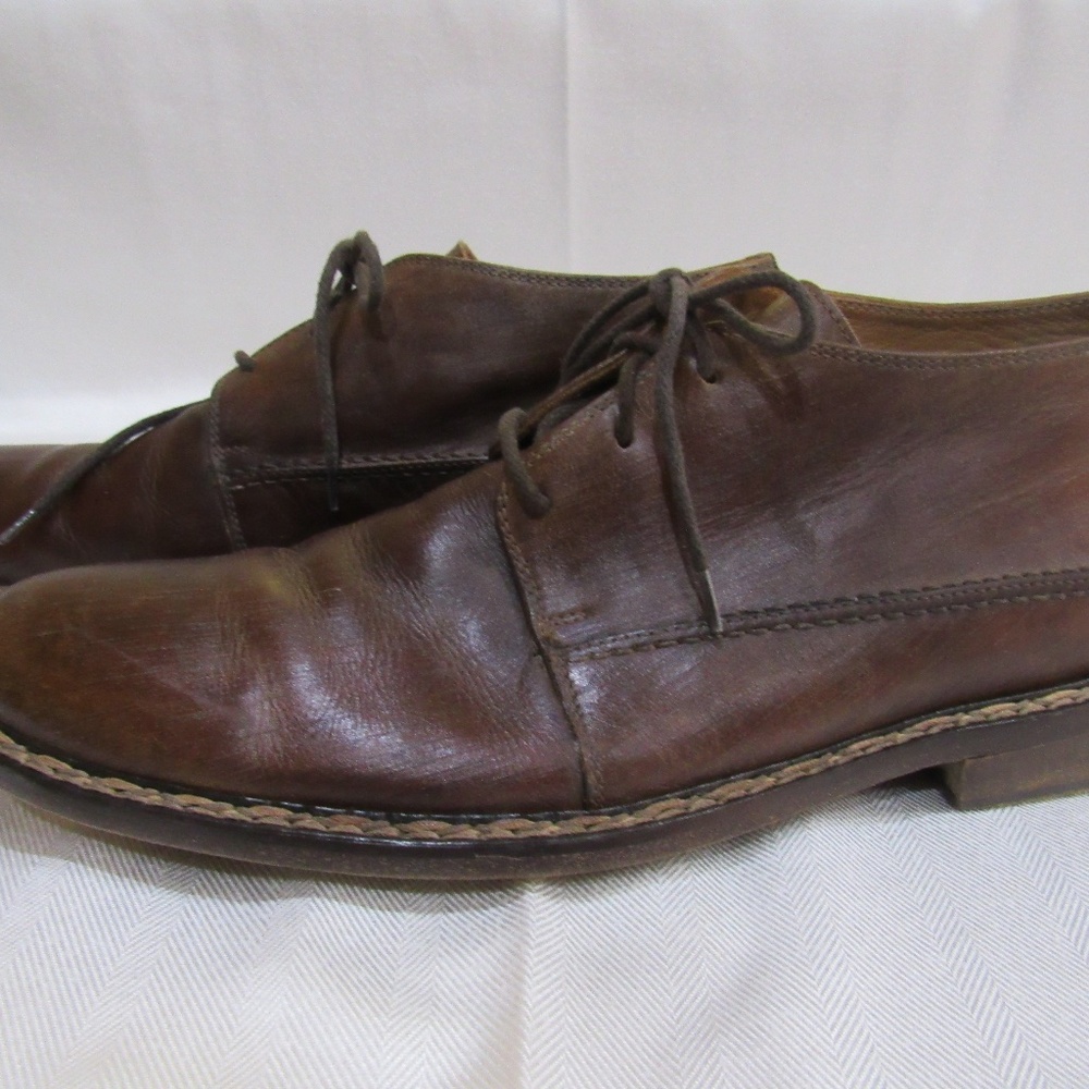 John Varvatos Italian Men's Brown Shoes - Picture 3 of 6